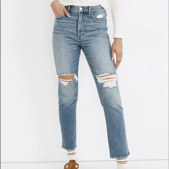 Madewell High-Rise Boyjean Jeans - Light Blue - Picture 2 of 16